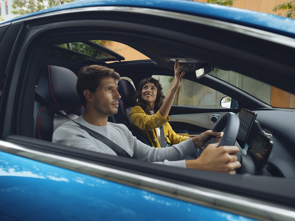 Person driving BYD Atto 3