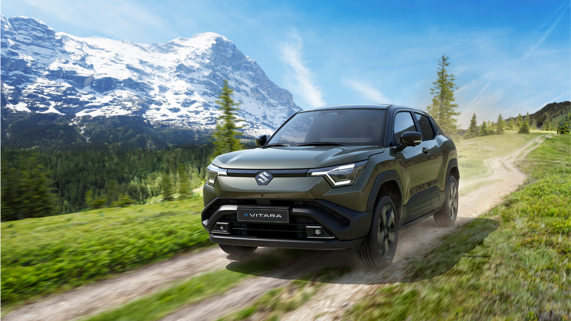 Green Suzuki E-Vitara