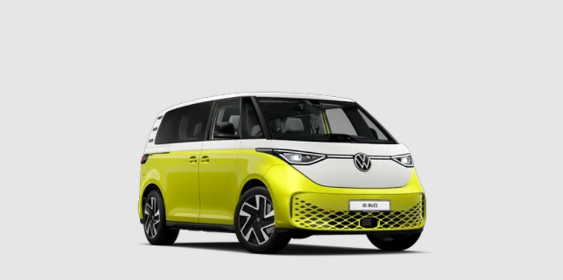 Yellow and White Volkswagen ID. Buzz