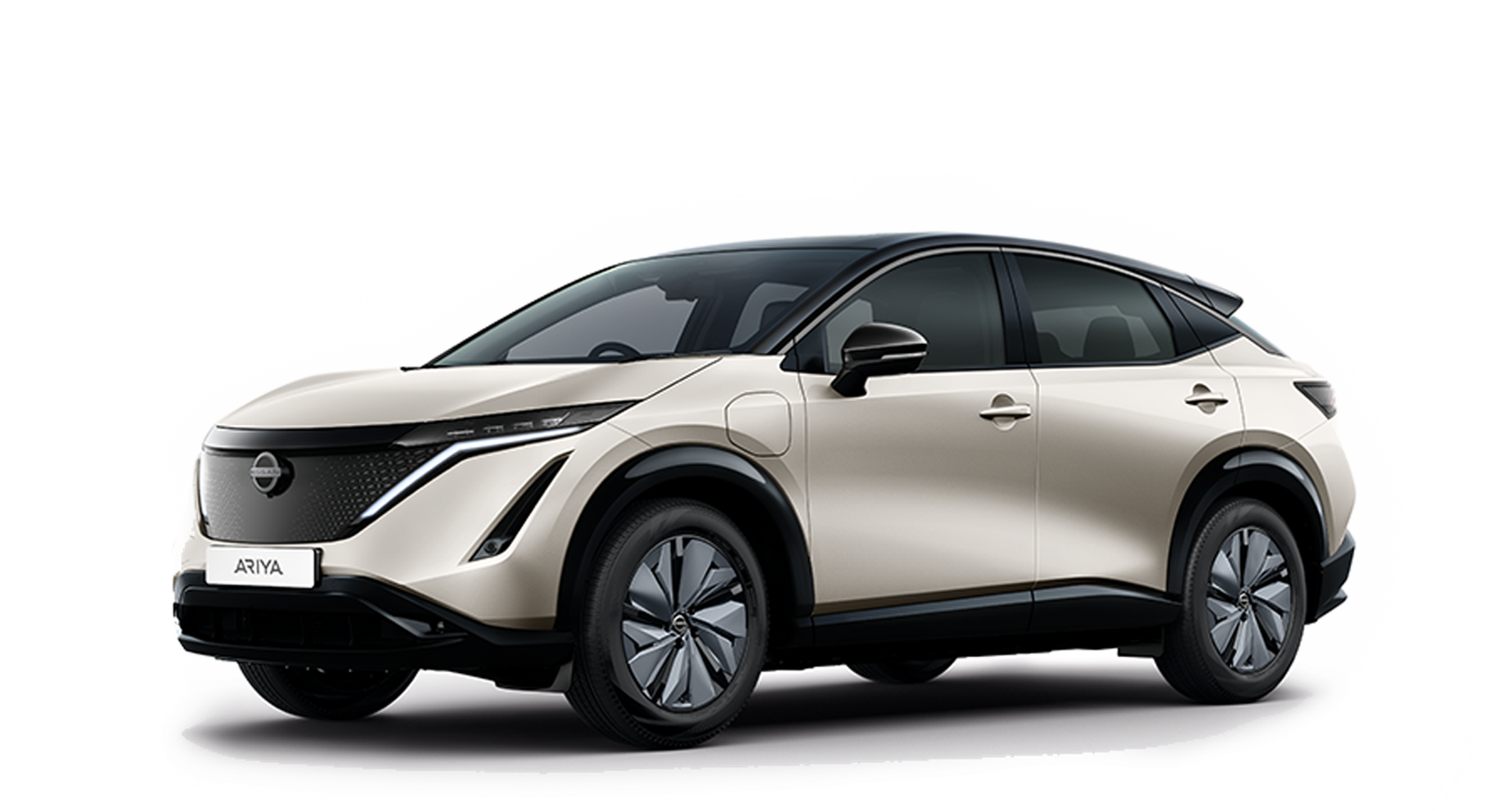 Nissan Ariya Advance 63 kWh — Front three-quarter