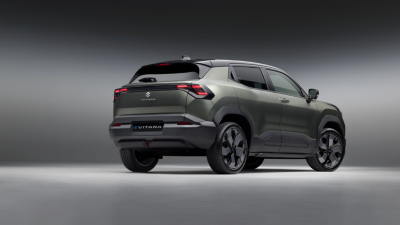 Rear and side view of Suzuki E-Vitara