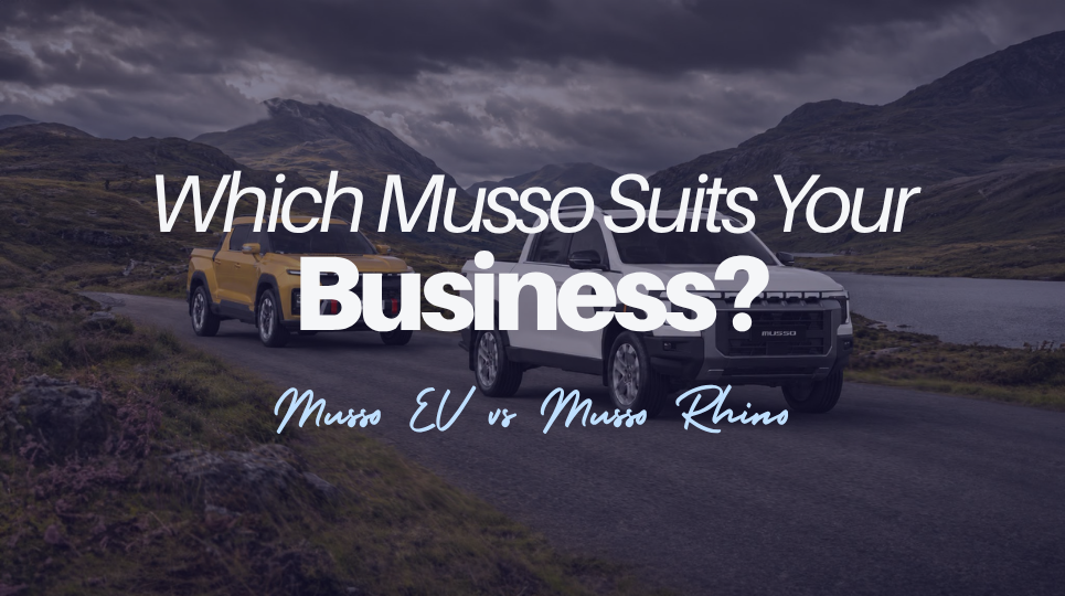KGM Musso EV vs Musso Rhino: Which Pickup Suits Your Business?