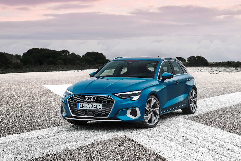 blue audi