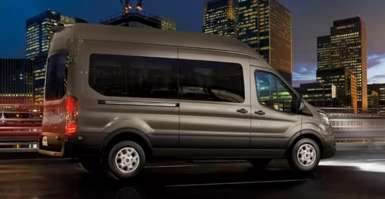 Side view of Ford Transit Minibus