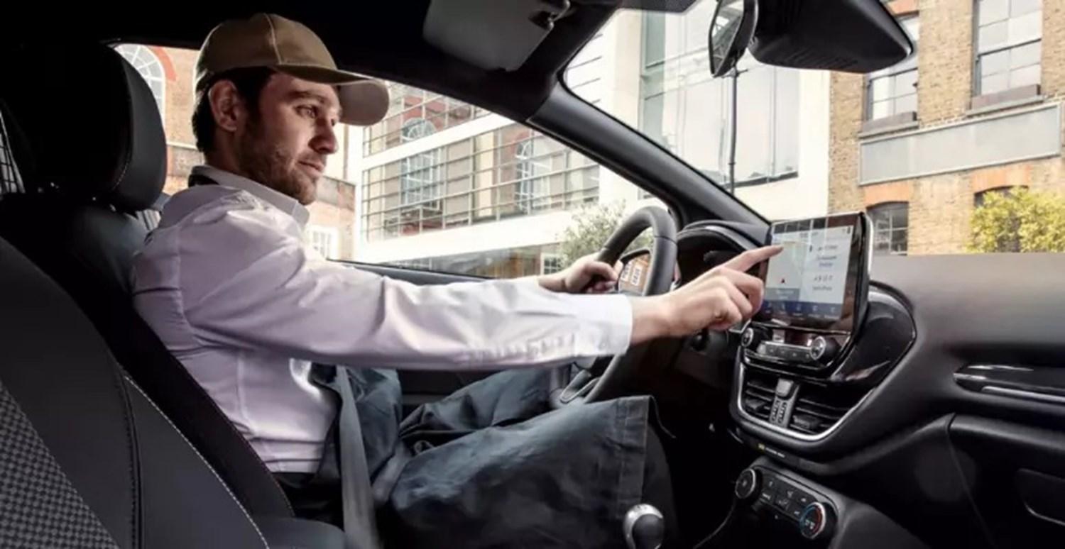 Inside of Ford Fiesta Van