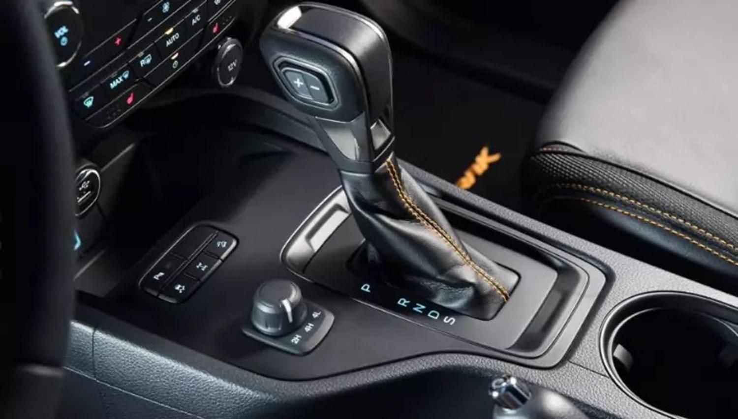 New Ford Ranger interior gear stick