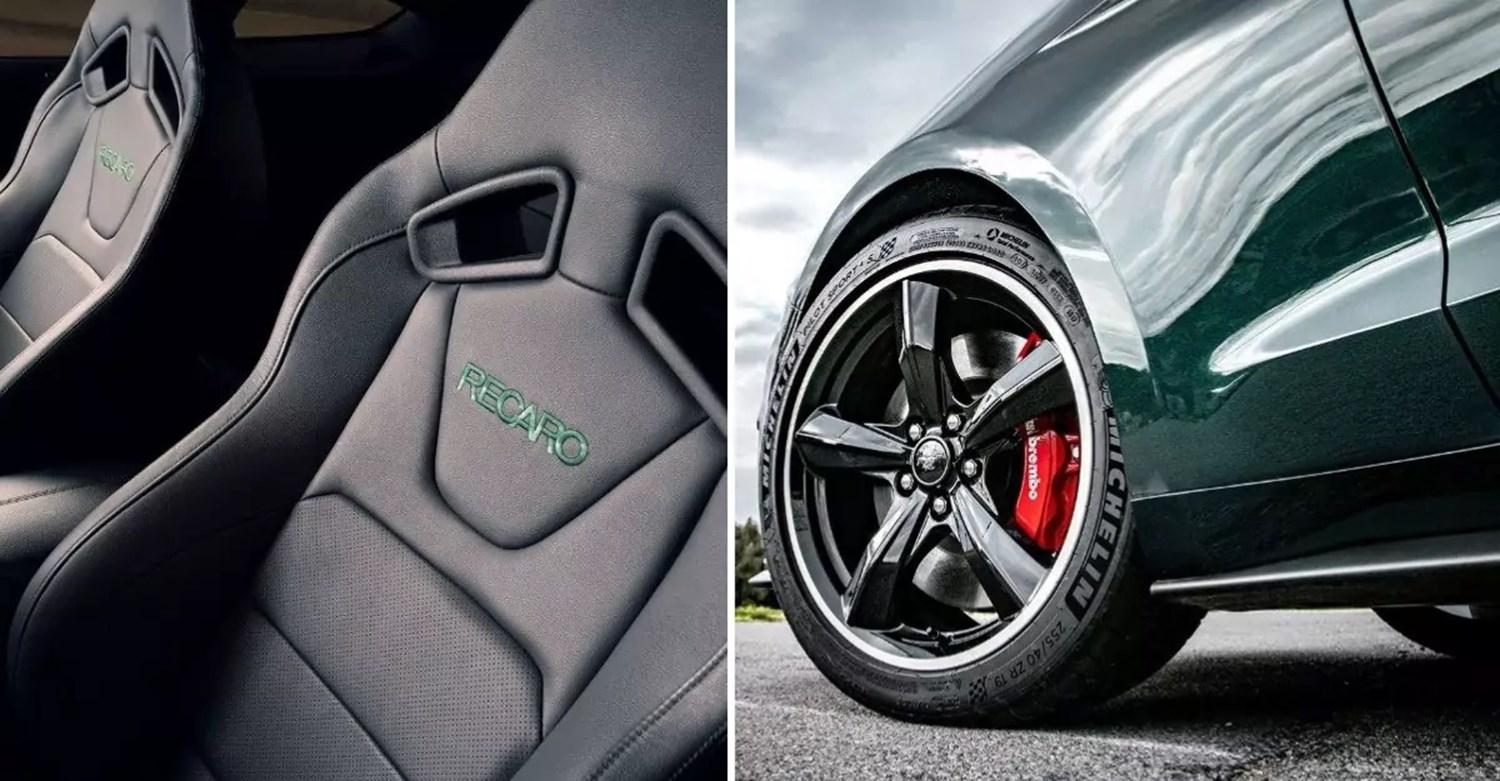 The New Ford Mustang Bullitt seats and tyres