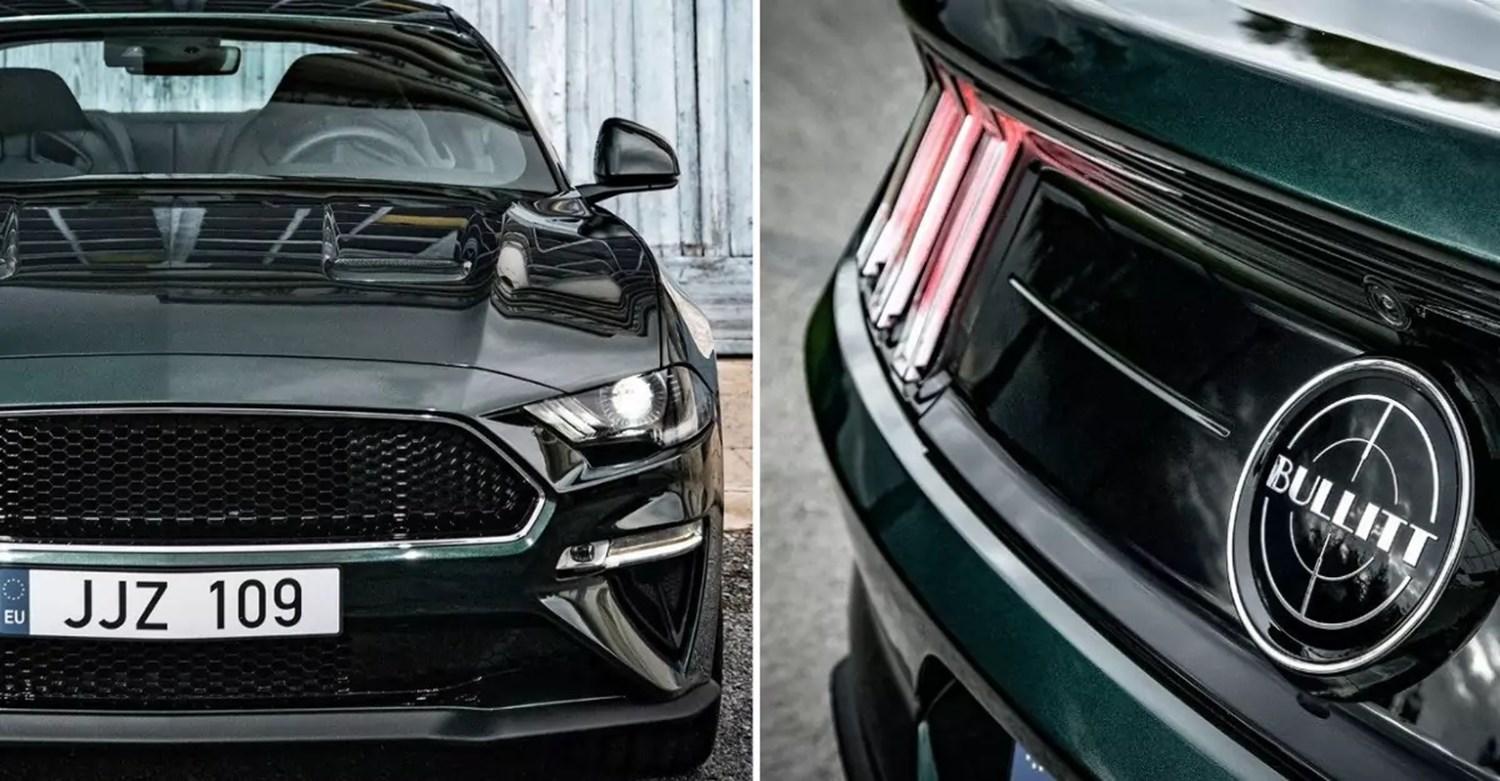 New Ford Mustang Bullitt front and rear view