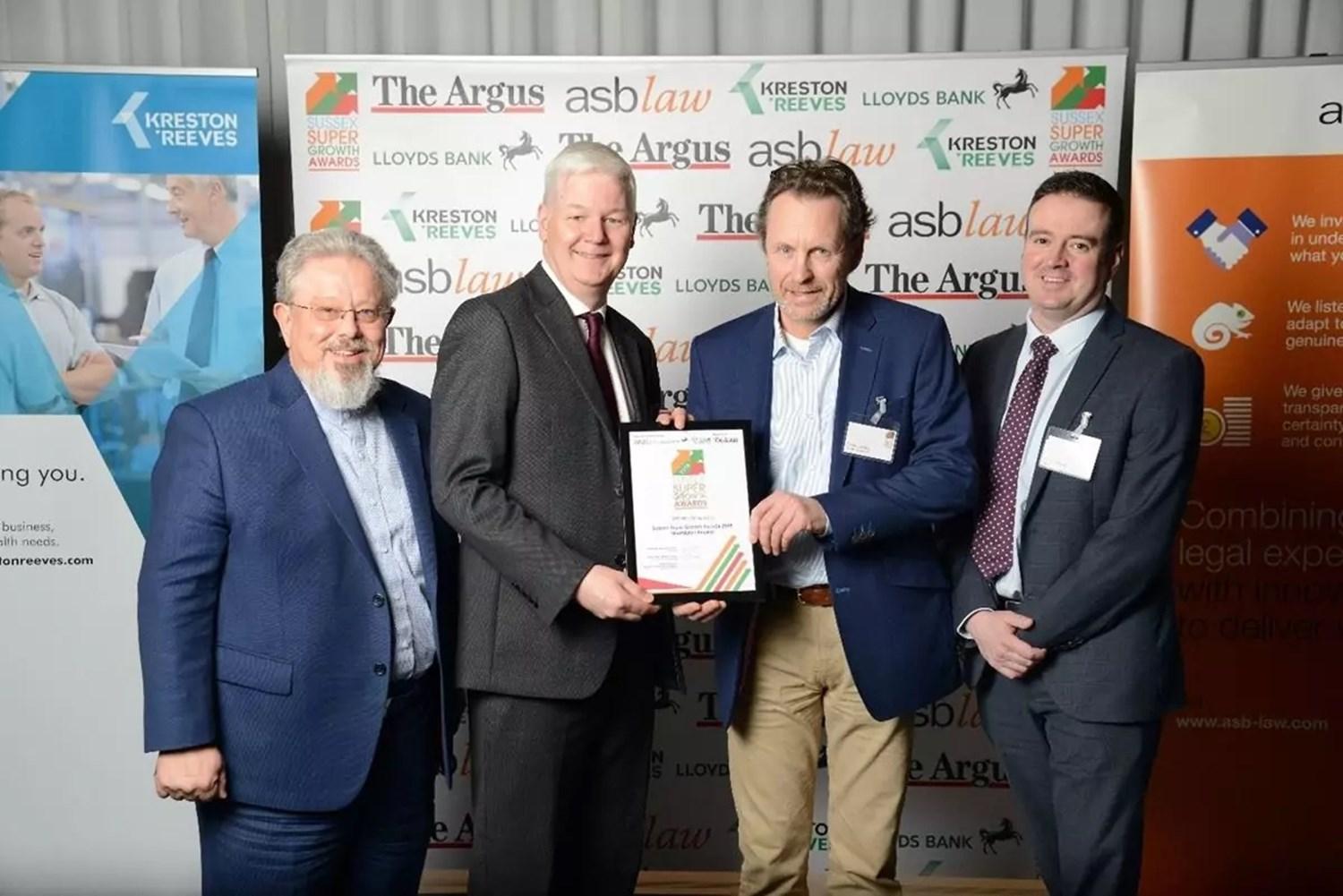 Dinnages Garages Are Recognised In The Sussex Super Growth Awards 2018