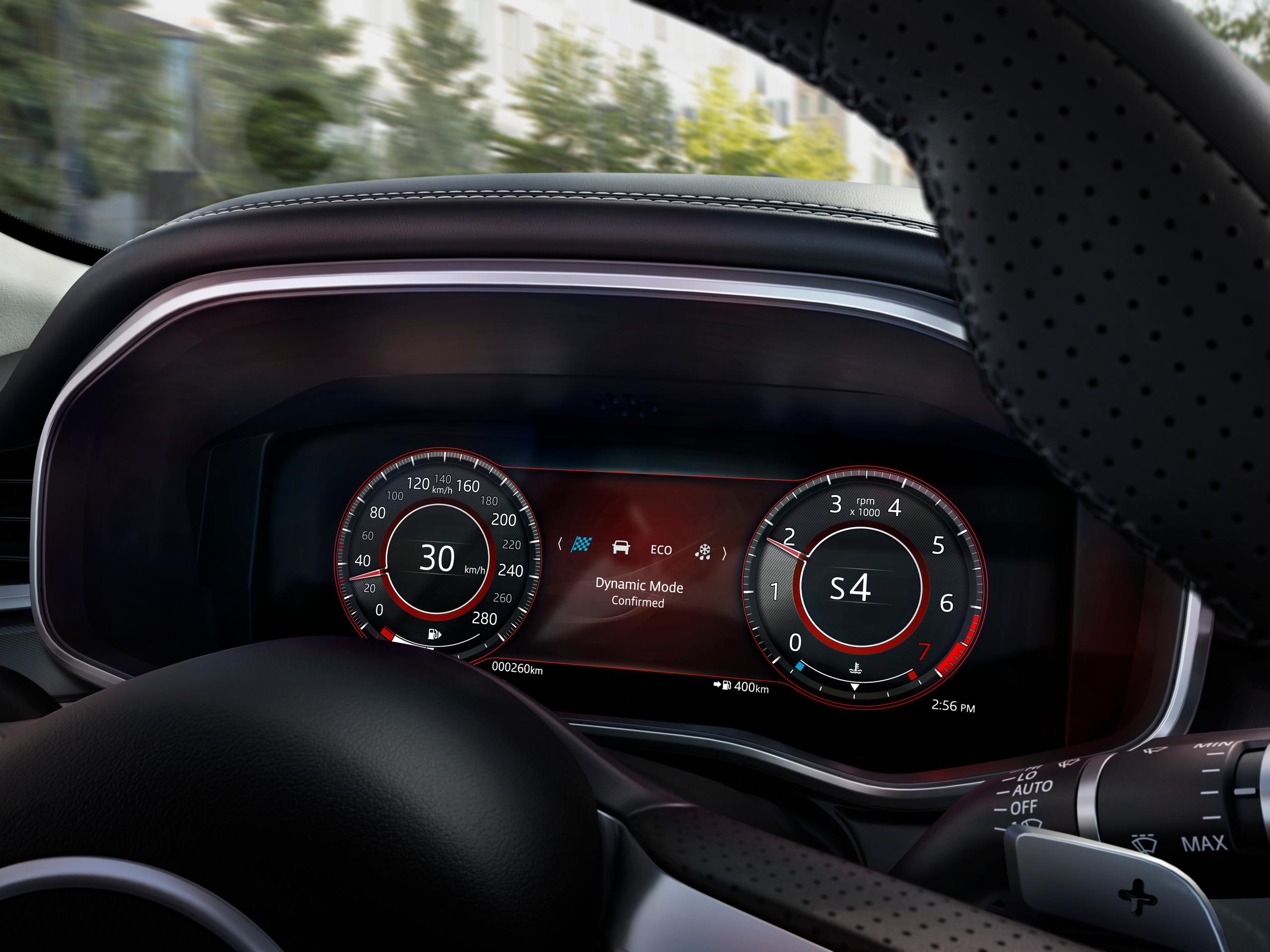 Jaguar F Pace drivers dash