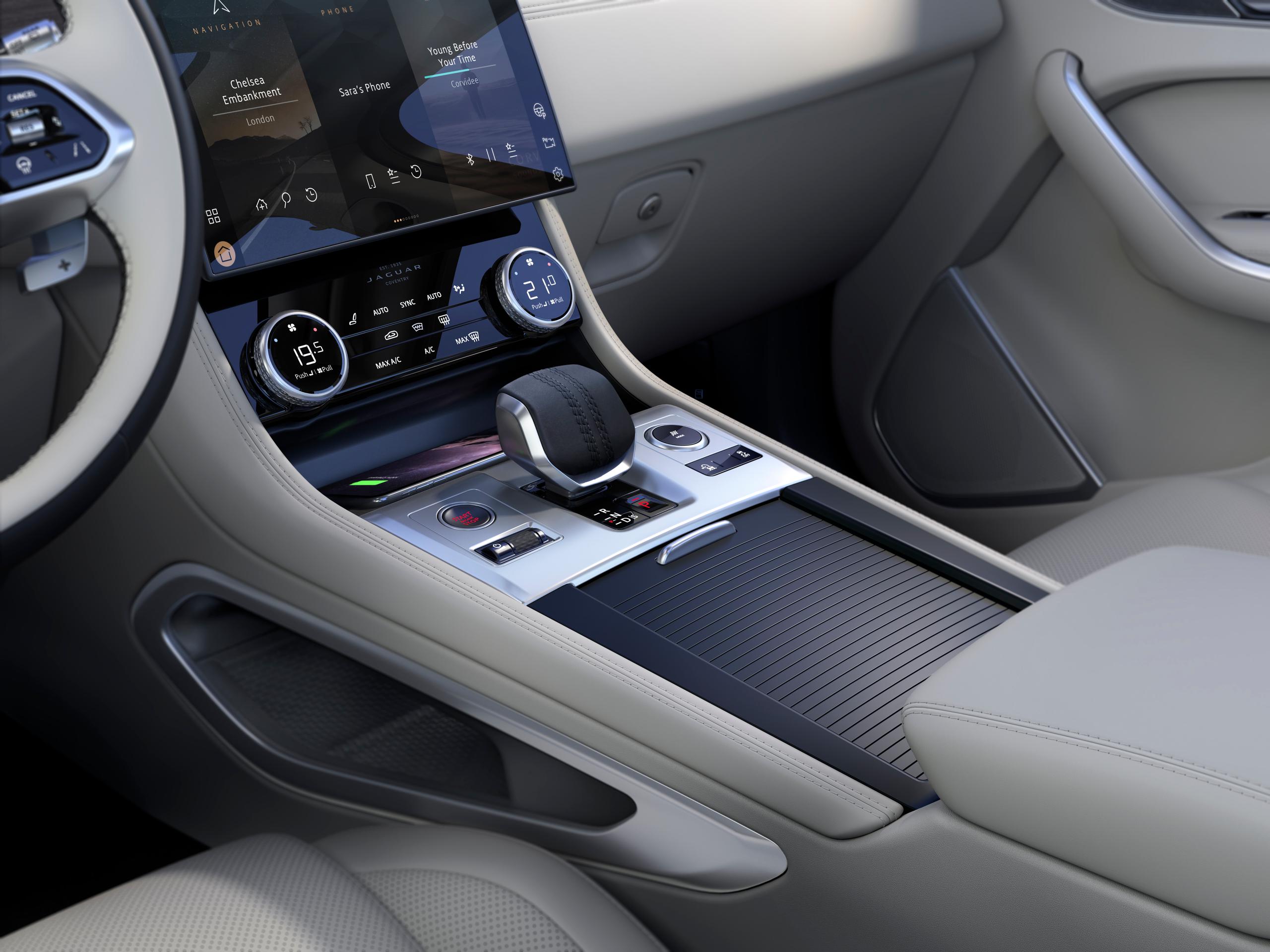 Jaguar F Pace front cabin
