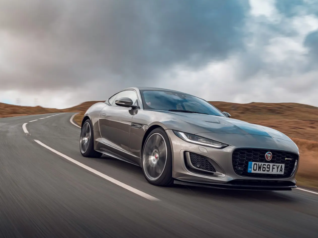 f-type coupe driving