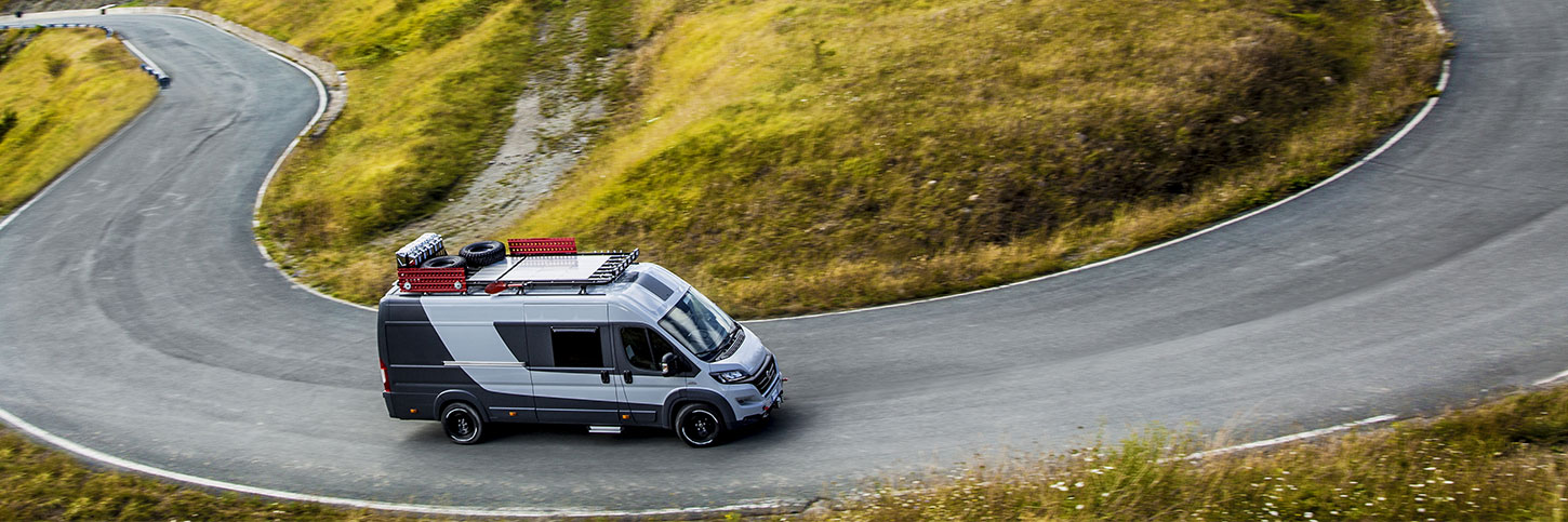 FIAT Professional Ducato Motorhome driving