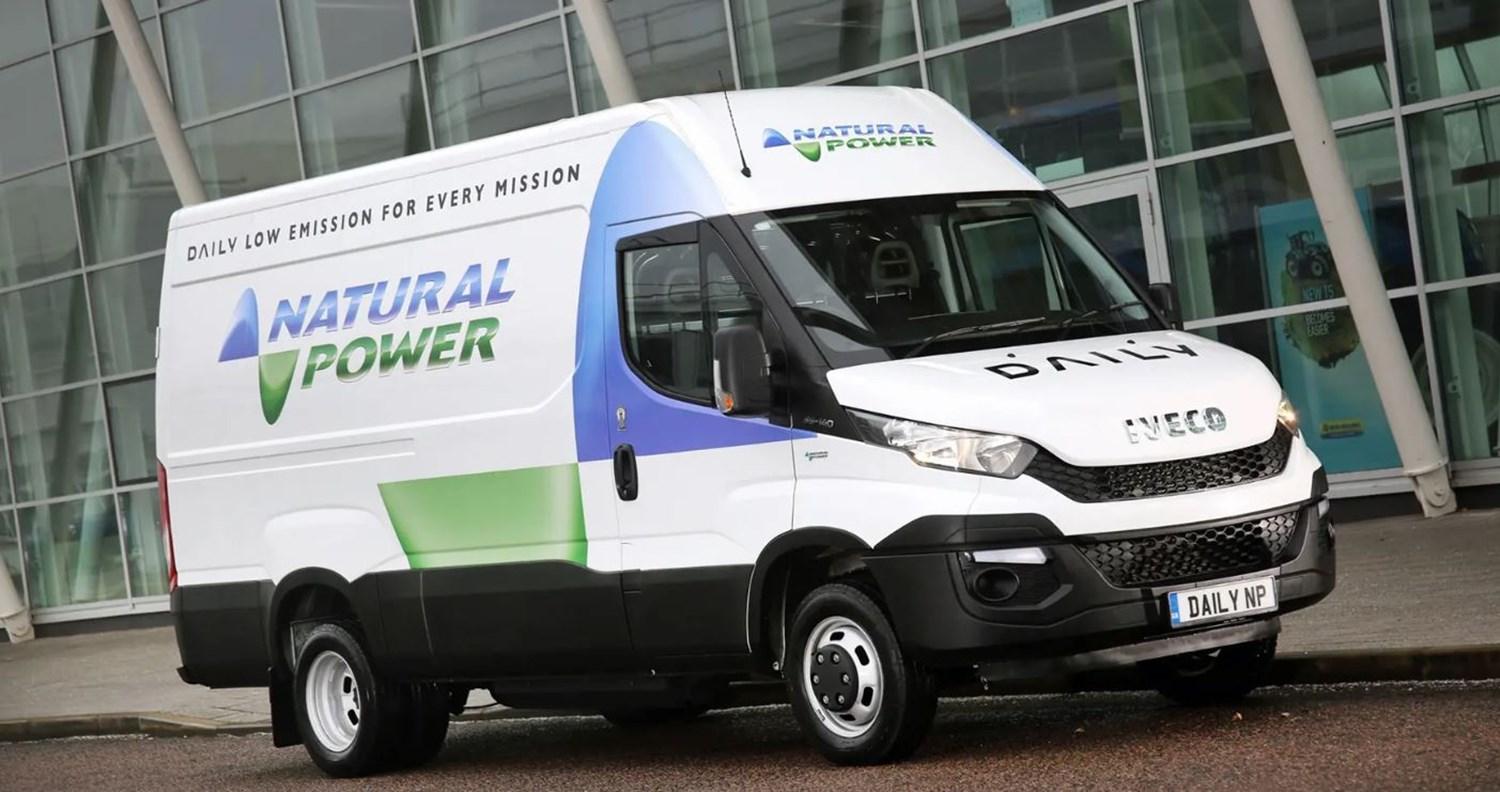 White IVECO Daily Natural Power