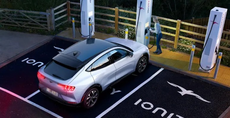 The New Ford Electric Mustang Mach-E - electric charging vehicle