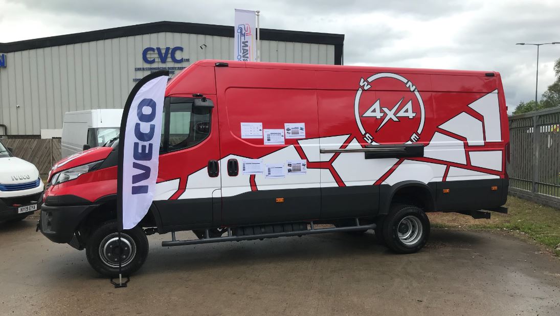 Red IVECO Daily 4x4 Demo