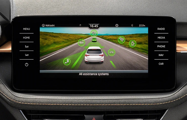 Skoda Fabia infotainment