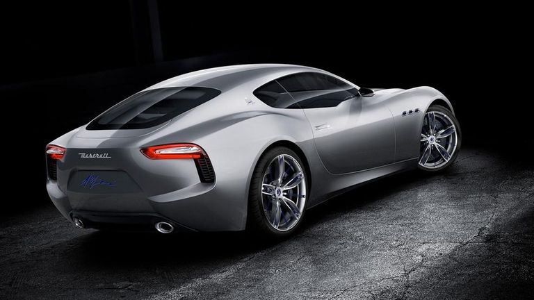 silver maserati