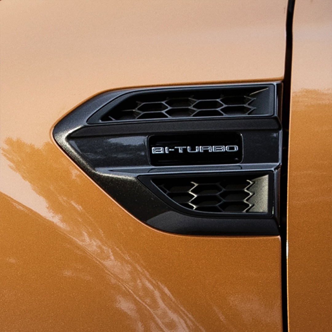 Bi-turbo engine on the new Ford Ranger Wildtrak