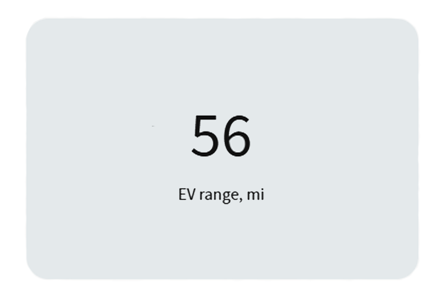 56 miles EV range