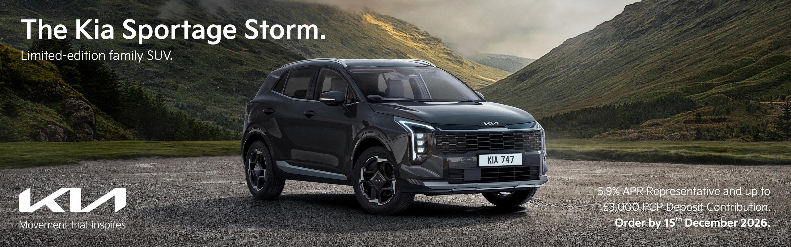 New Kia Sportage Storm PCP Offer | Kia Sportage South Wales and Kia Hereford