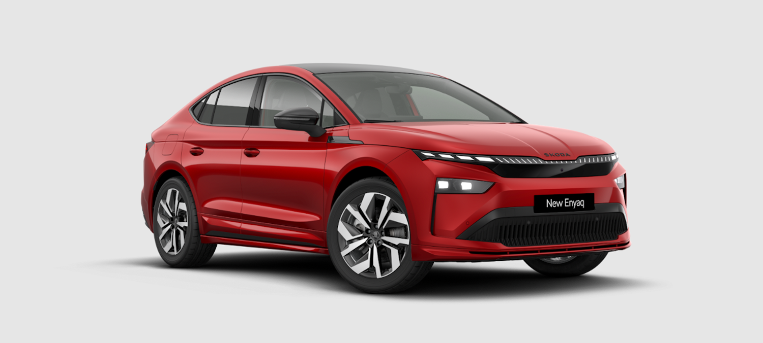 Red Enyaq Coupé Sportline