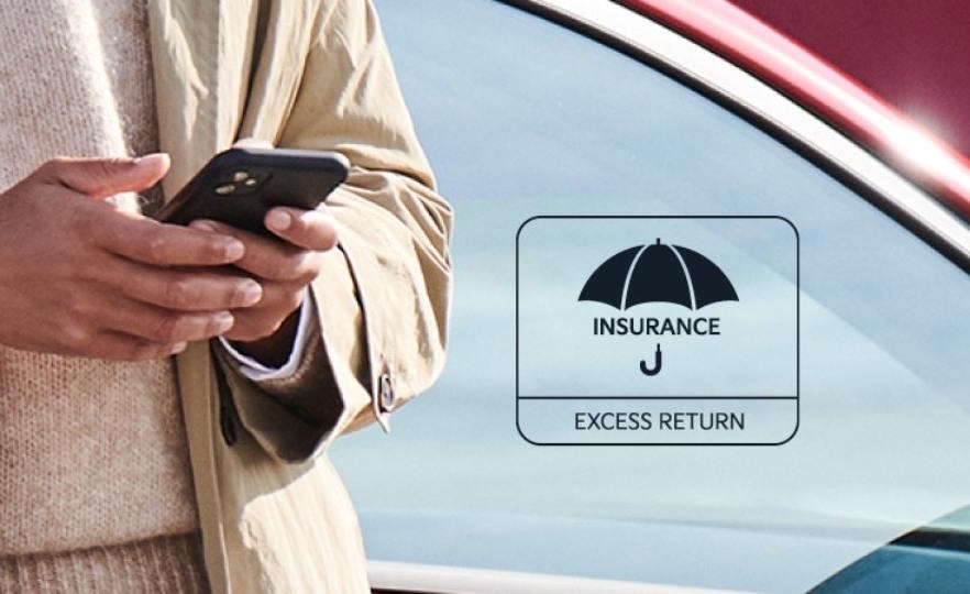 Insurance Excess Return benefit highlighting financial protection and added peace of mind for vehicle owners.
