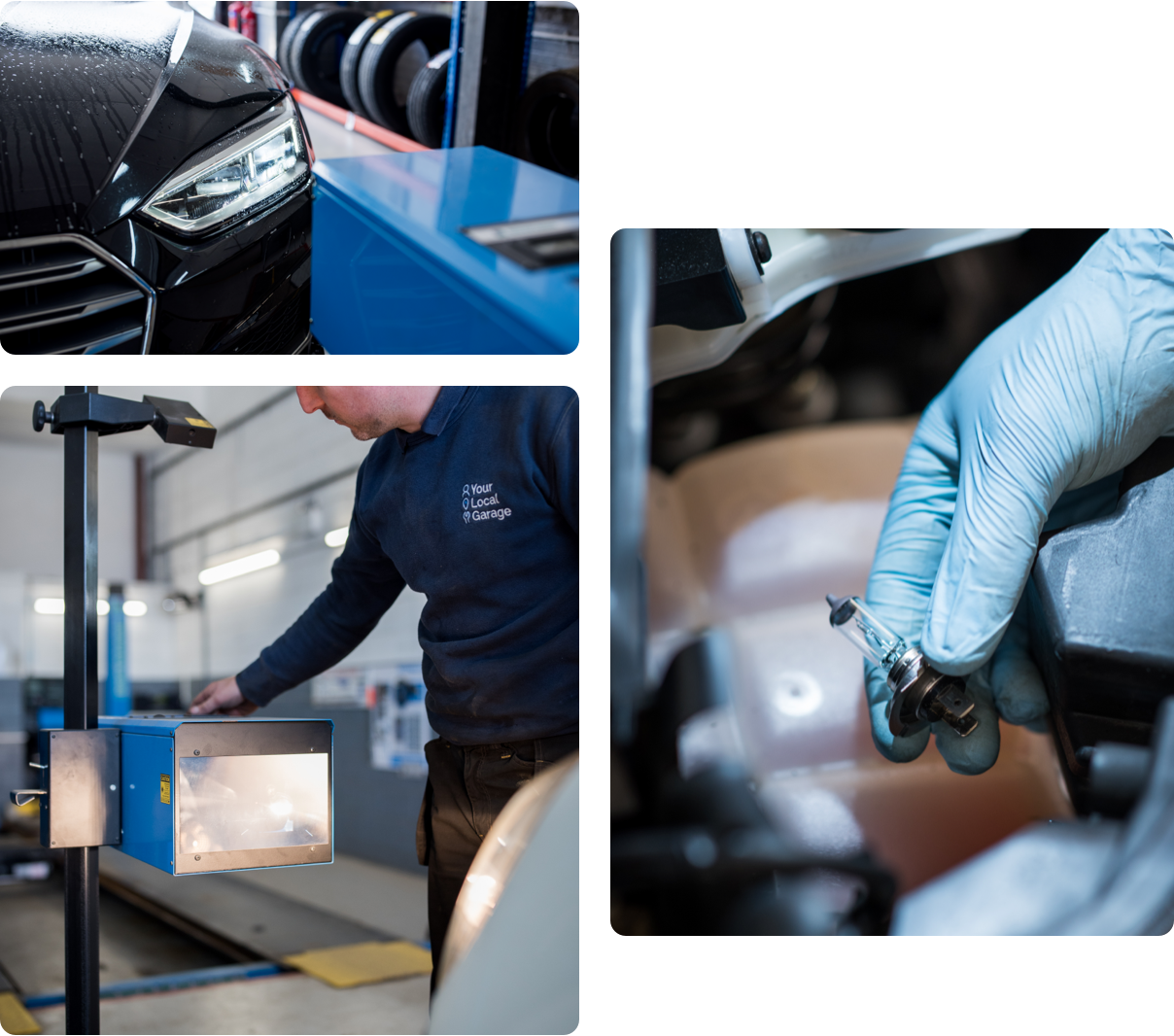 Car being worked on