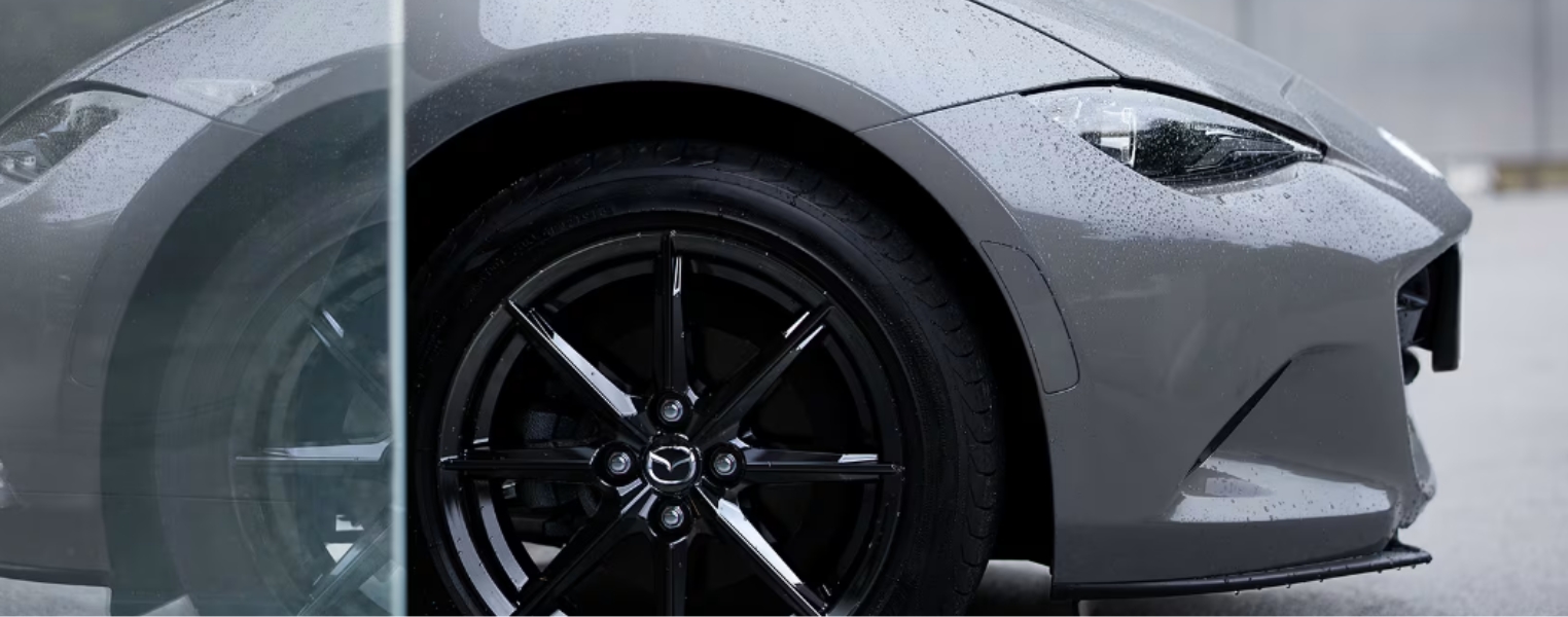 Close-up of Mazda MX 5 Wheels
