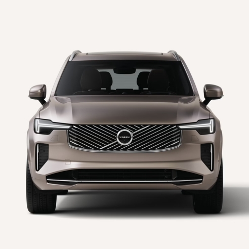 Front View Of The Volvo XC90 In A White Studio Environment