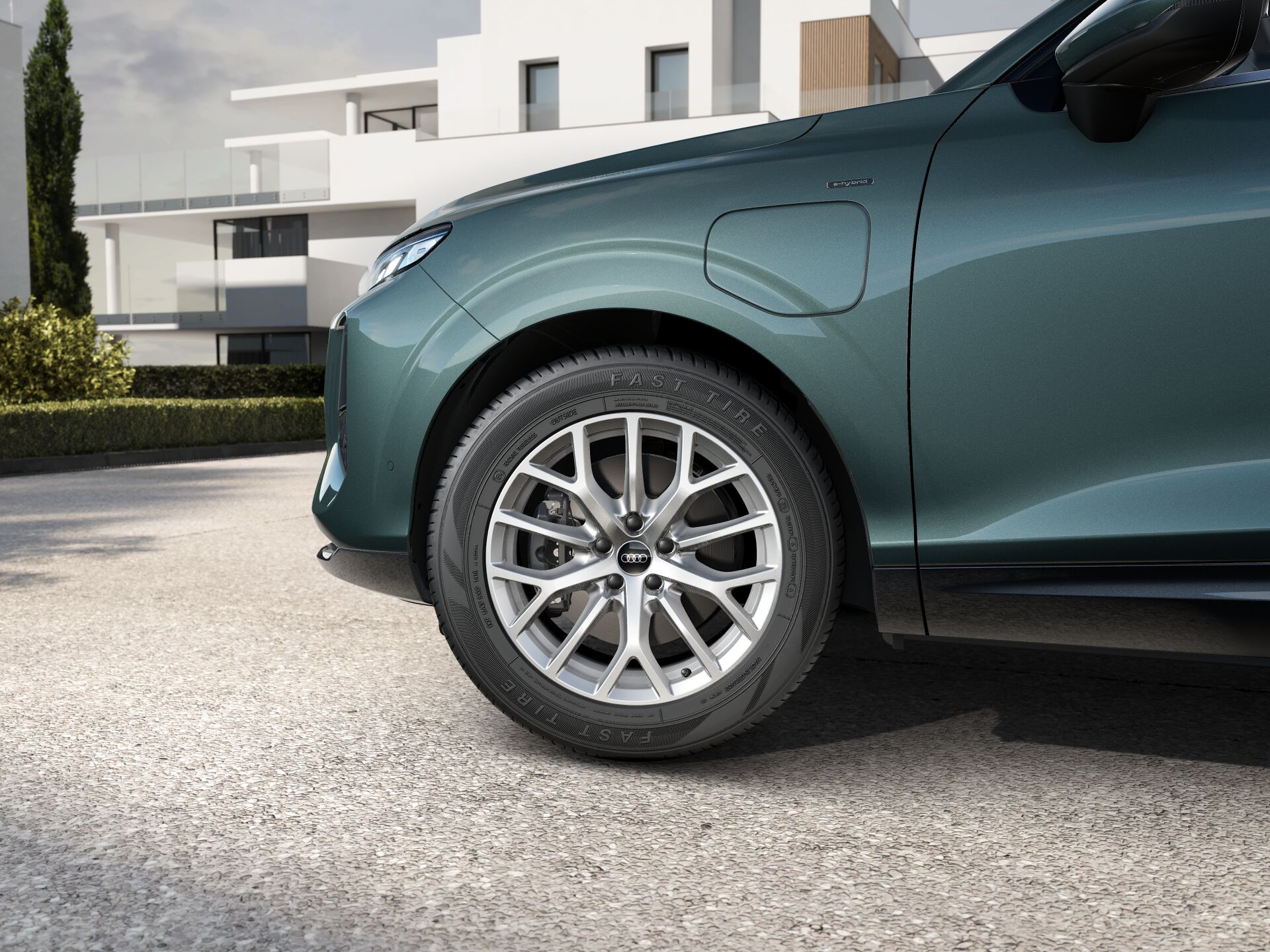 Wheels of Audi q3 e-hybrid