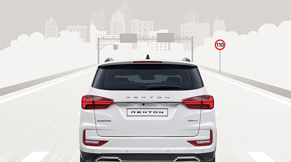 ssangyong rexton speed limit warning