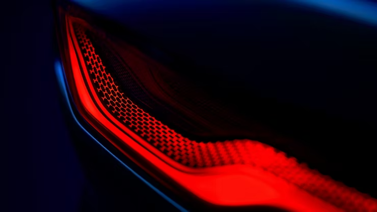 Back Side red light view of F-Type