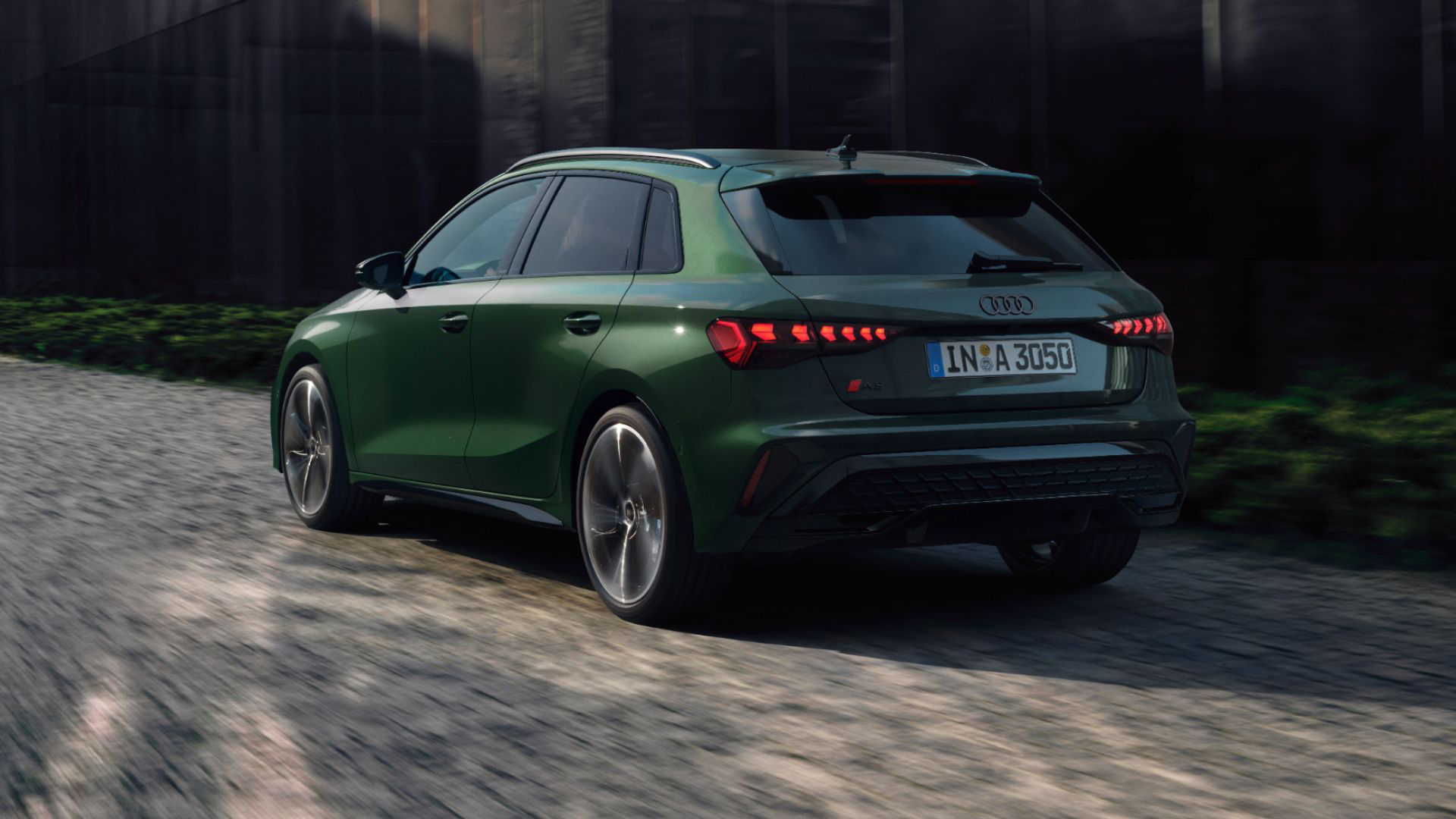 Audi A3 Sportback Rear Side View