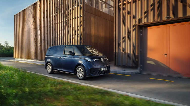 Blue Volkswagen ID Buzz Cargo