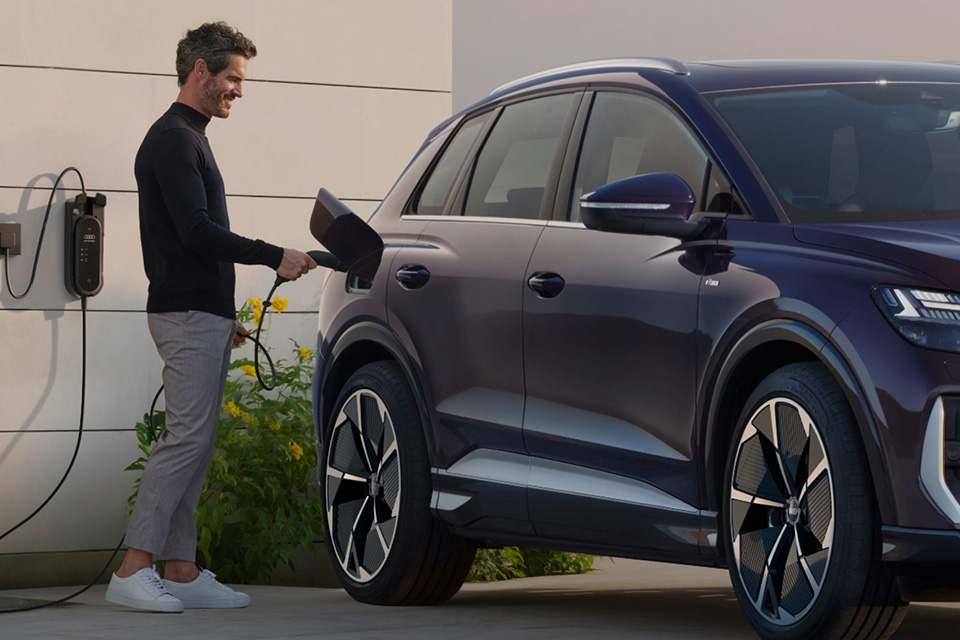 Audi Charging Via Wall Box