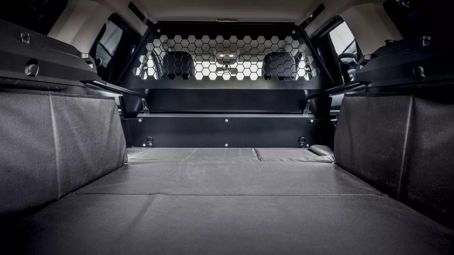 back view of boot space with back seat folded down 