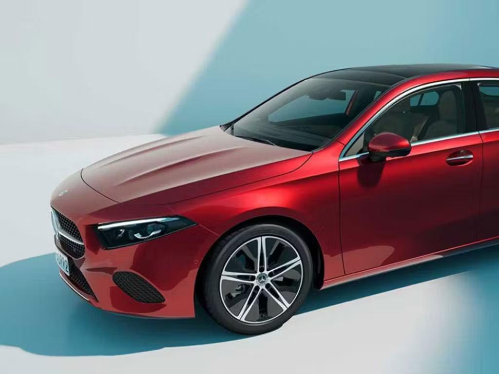 Red Mercedes-Benz A-Class