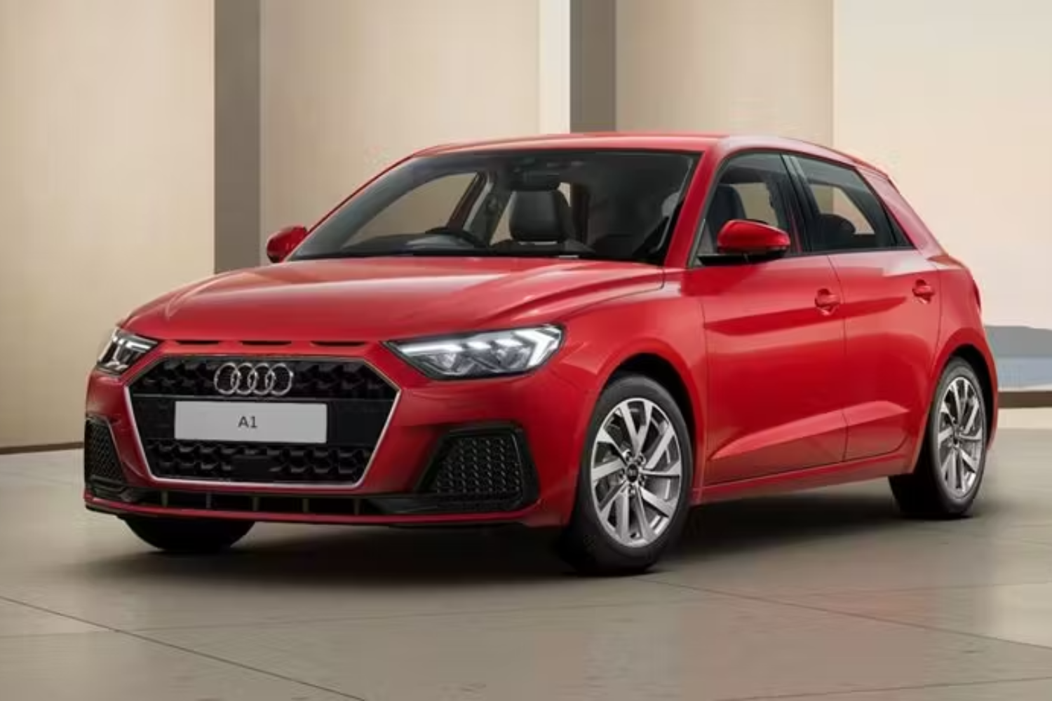 Red Audi A1 Sportback