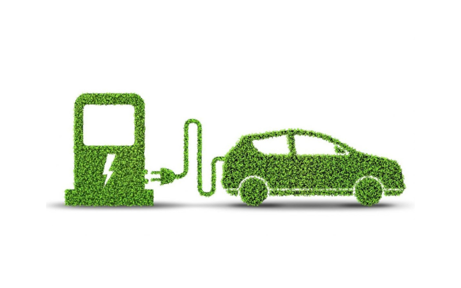 green electric charging station