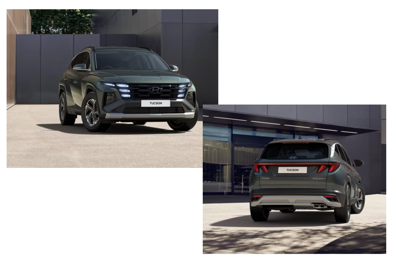 new tucson rear and front view