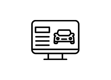 Cartoon Monitor with a Car on it