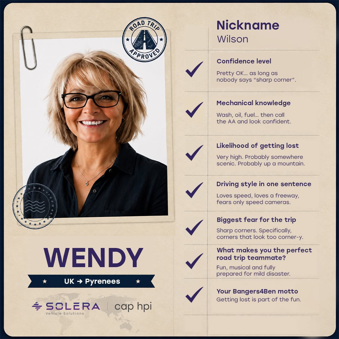 Wendy Swaine Bangers4Ben 2026 Pyrenees Challenge driver profile