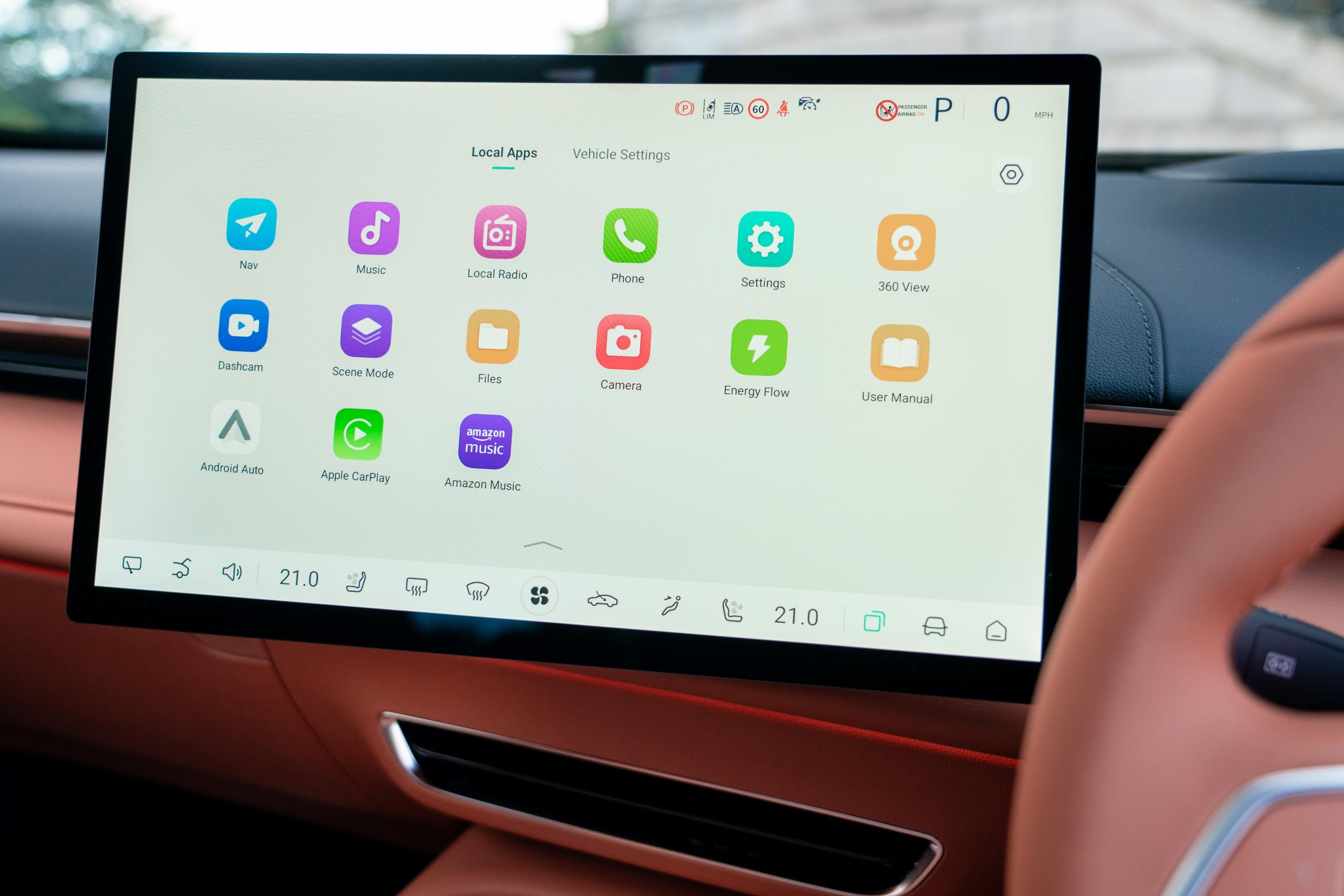 centre console large screen