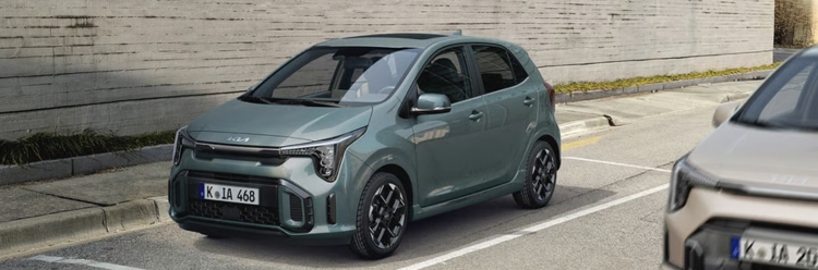Kia Picanto Parked Outdoors in an urban environment