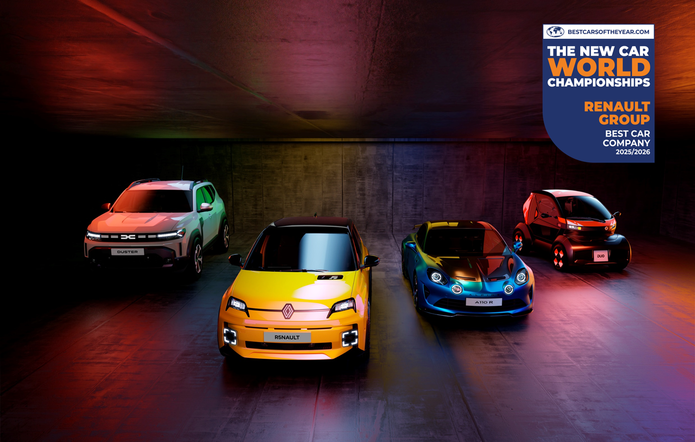 RENAULT GROUP CLEANS UP WITH UNPRECEDENTED FOUR MAJOR WINS AT THE 2025/2026 NEW CAR WORLD CHAMPIONSHIPS 