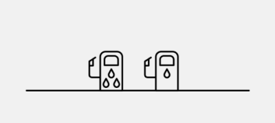 Icon of petrol refuel station