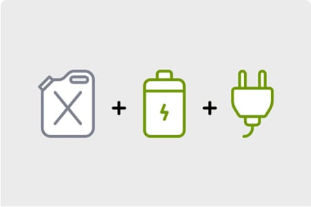 plug in hybrid icons