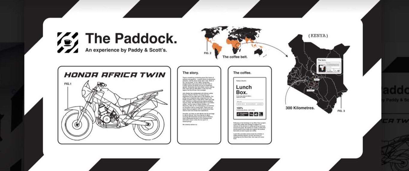 Paddock Cafe by Paddy & Scotts John Banks Honda Motorcycles Colchester Paddock Cafe by Paddy & Scotts John Banks Honda Motorcycles Colchester