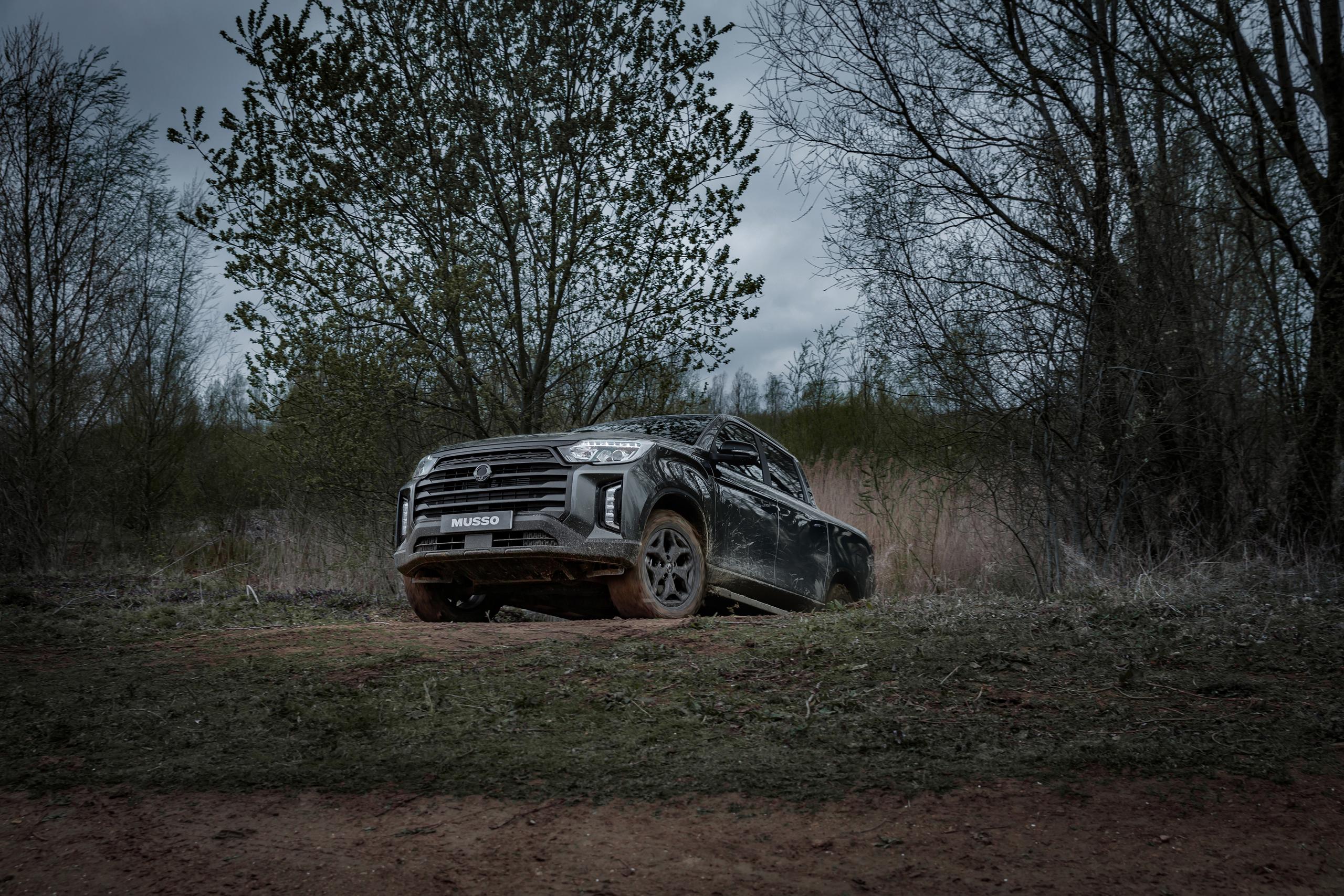 SsangYong Musso Hill start 